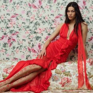 Free People Red Maxi Dress